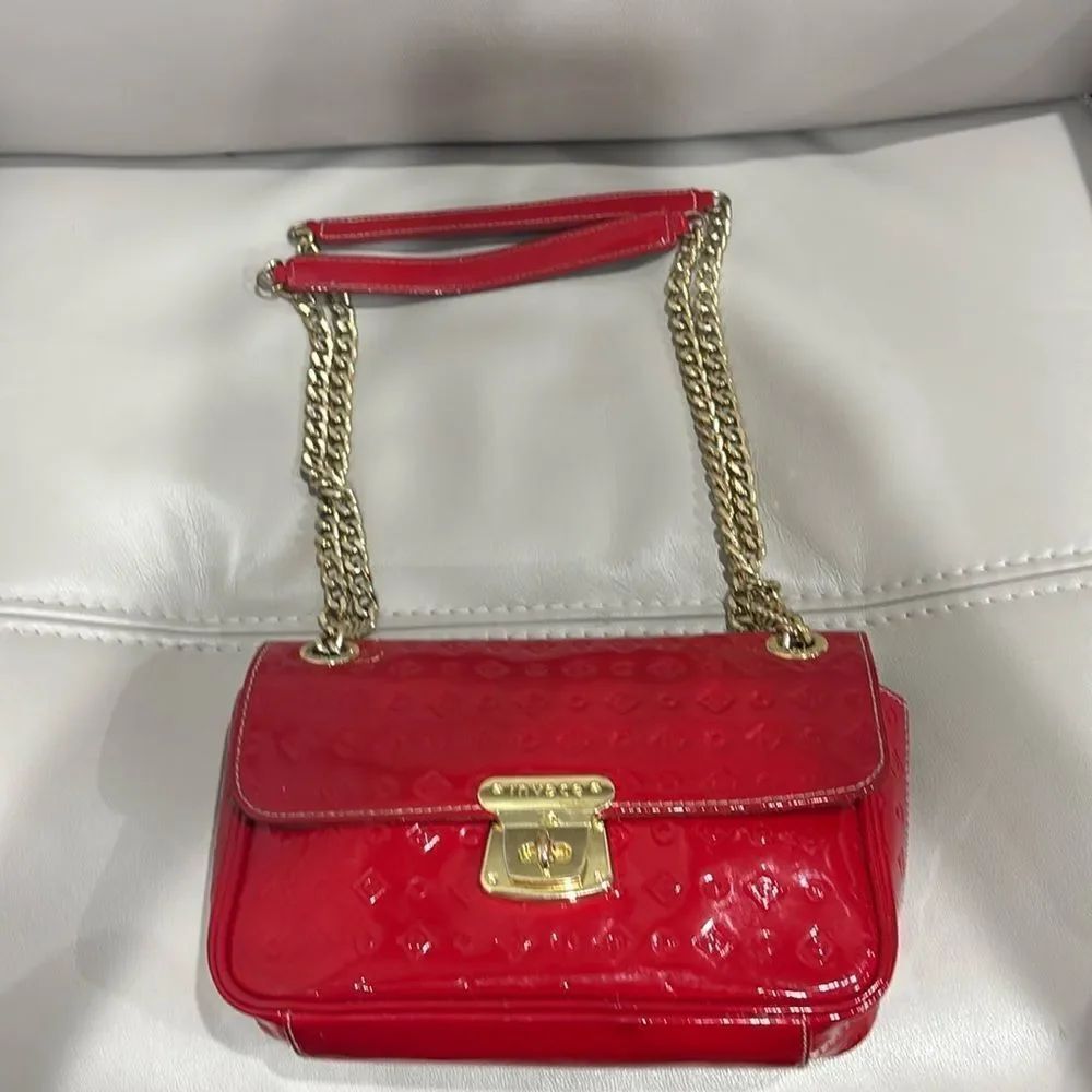 Invece Italy, Arcadia red patent leather bag crossbody/shoulder